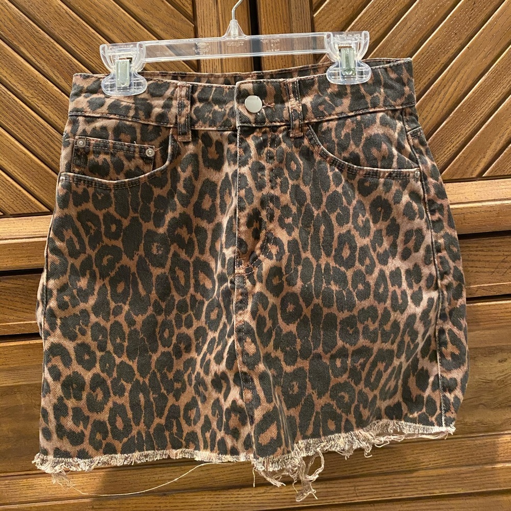 Zara mini skirt cheetah print